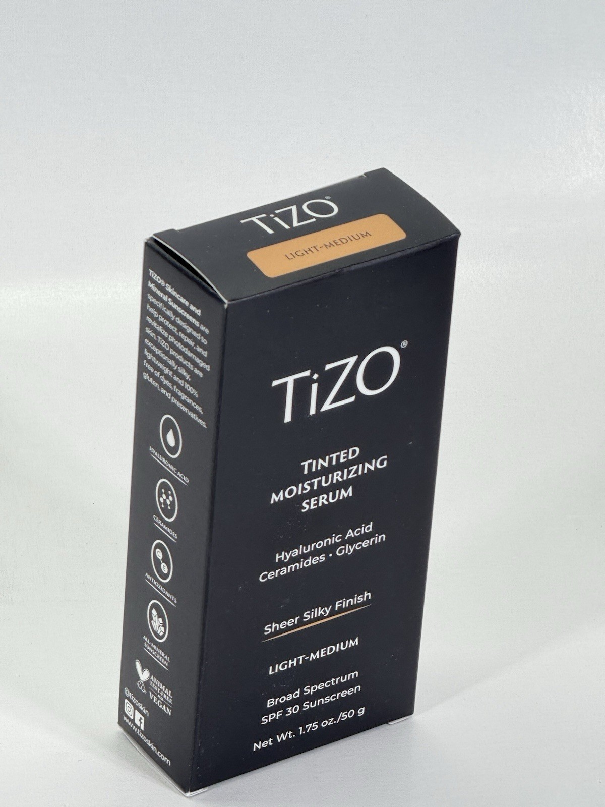 TiZO Tinted Moisturizing Serum SPF 30 Sunscreen | Light-Medium | 1.75 oz