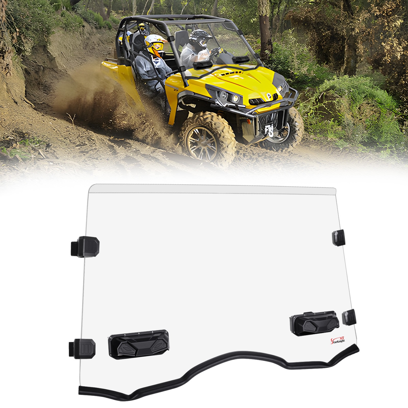 Front Windshield Vented Window For Can Am Commander Max 800/1000 2014-2020
