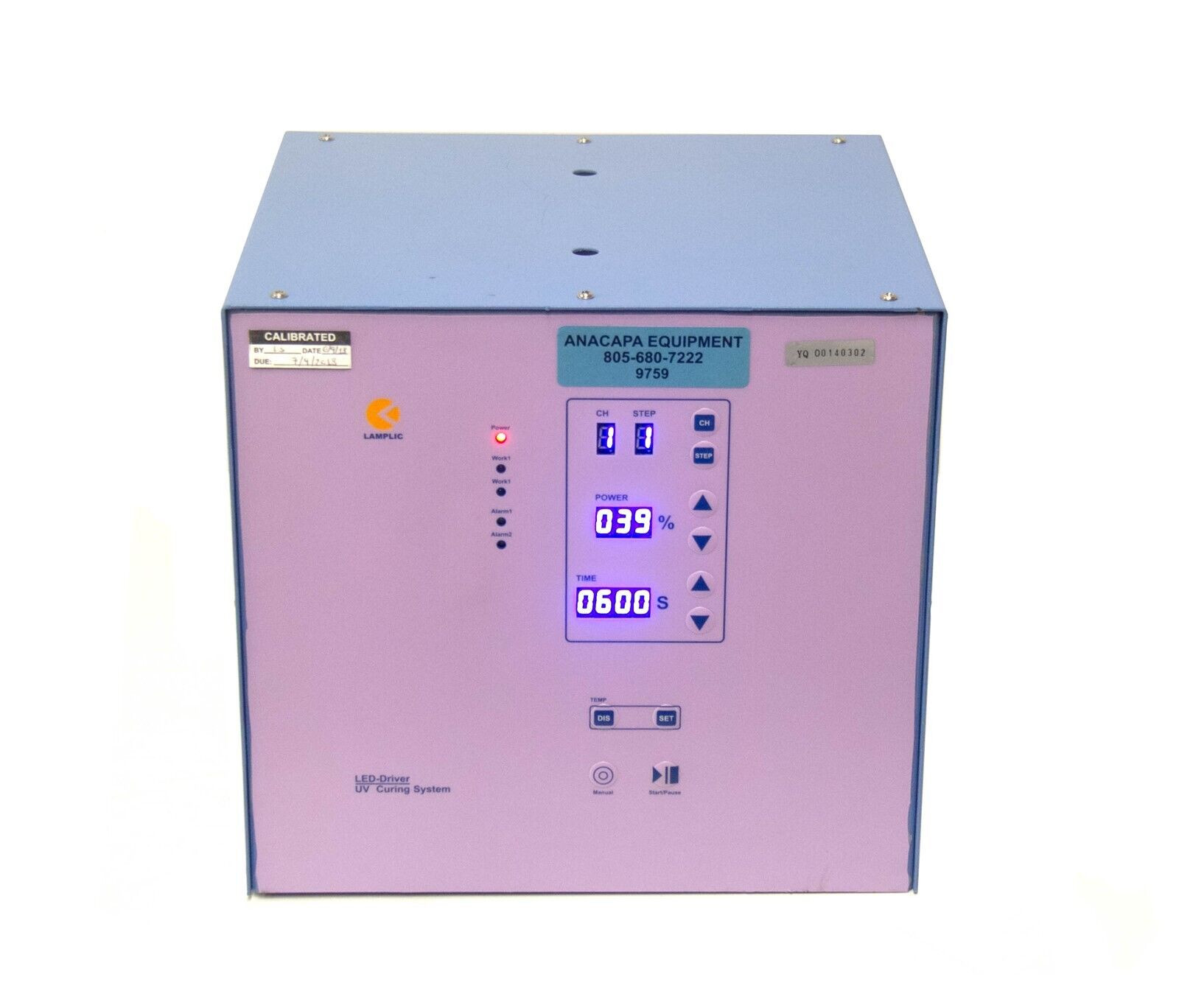 Lamplic LED Drive UV Curing System With Digital Display USED (9759)R