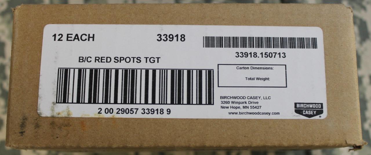 Self-Adhesive Target Spots 132/Pk, 12 Packs=1584 Target Spots NEW FACTORY CASE!!