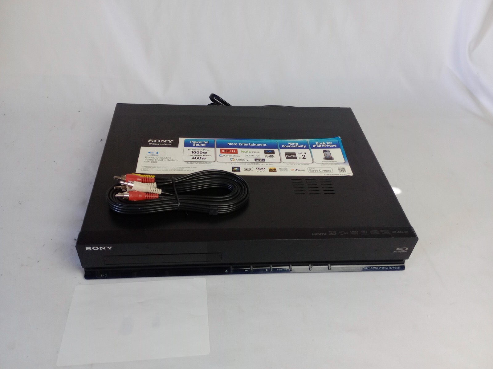 SONY BDV-E280 3D DVD Bluray / NO REMOTE Tested Great Condition