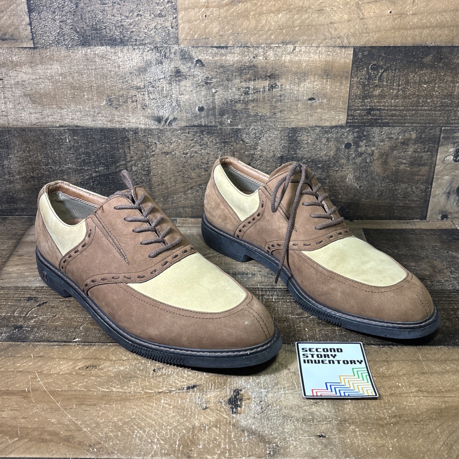 Tommy Bahama Old Havana Collection Golf Shoes - Size 11 Cocoa Camel TG-015