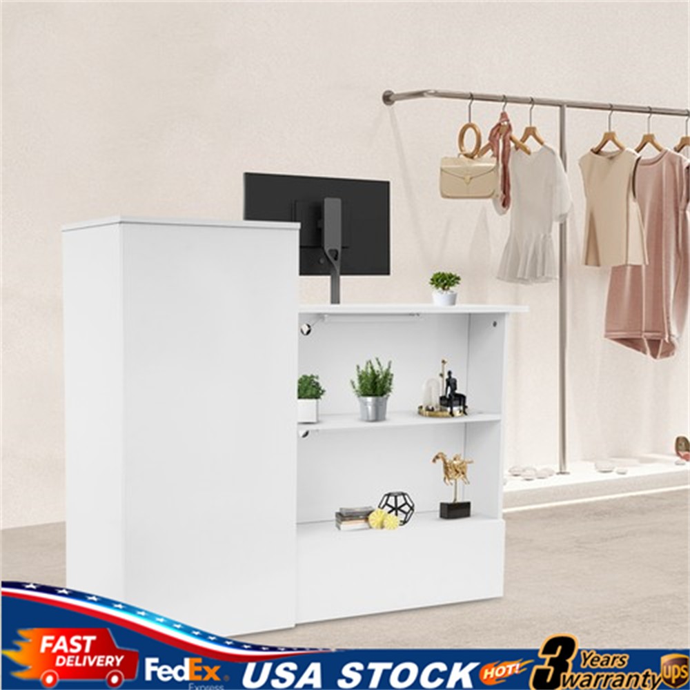 Office Reception Desk with Counter Salon Retail Checkout Counter Front Desk