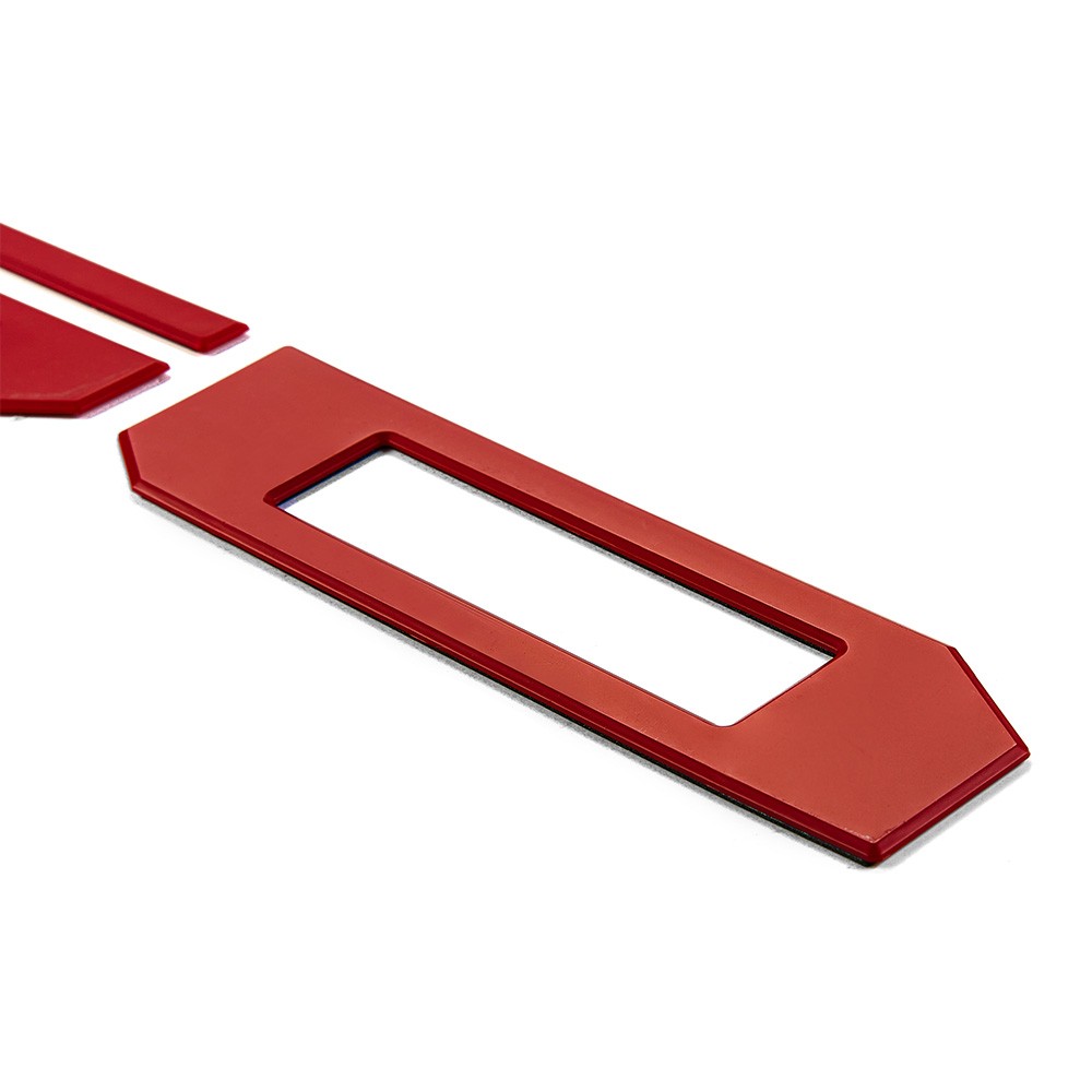Matte Red For F150 2018-2020 3D Raised Tailgate Inserts Letters Emblem Badge