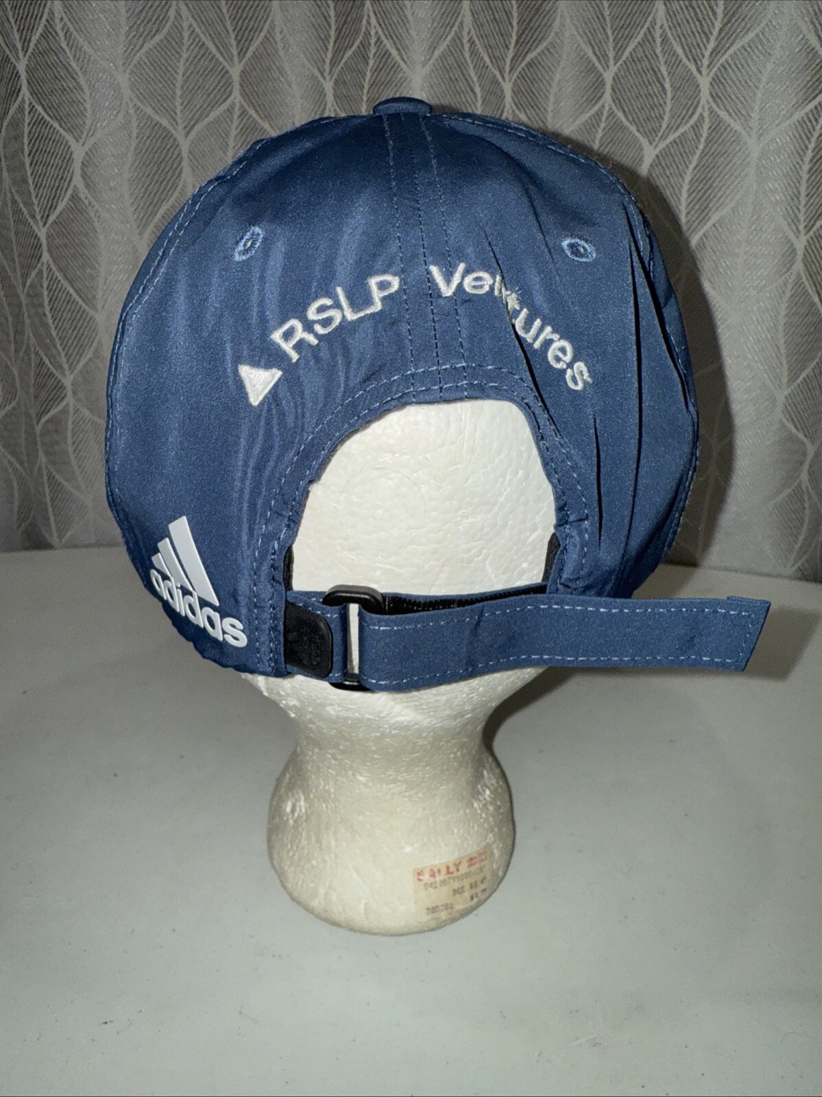 Adidas TEE UP Fore the Cause Patch on Teal Blue Hat Cap w Hook Loop EUC