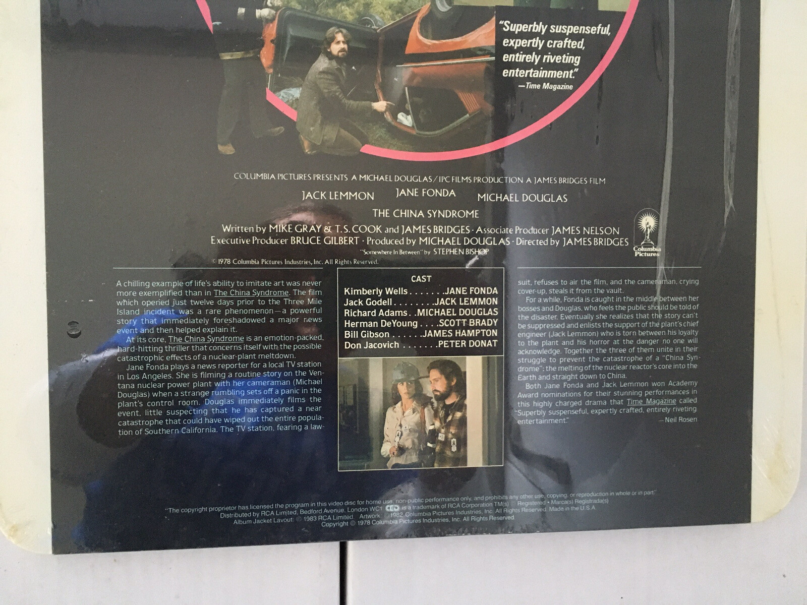CED Videodisc - The China Syndrome. New & Sealed