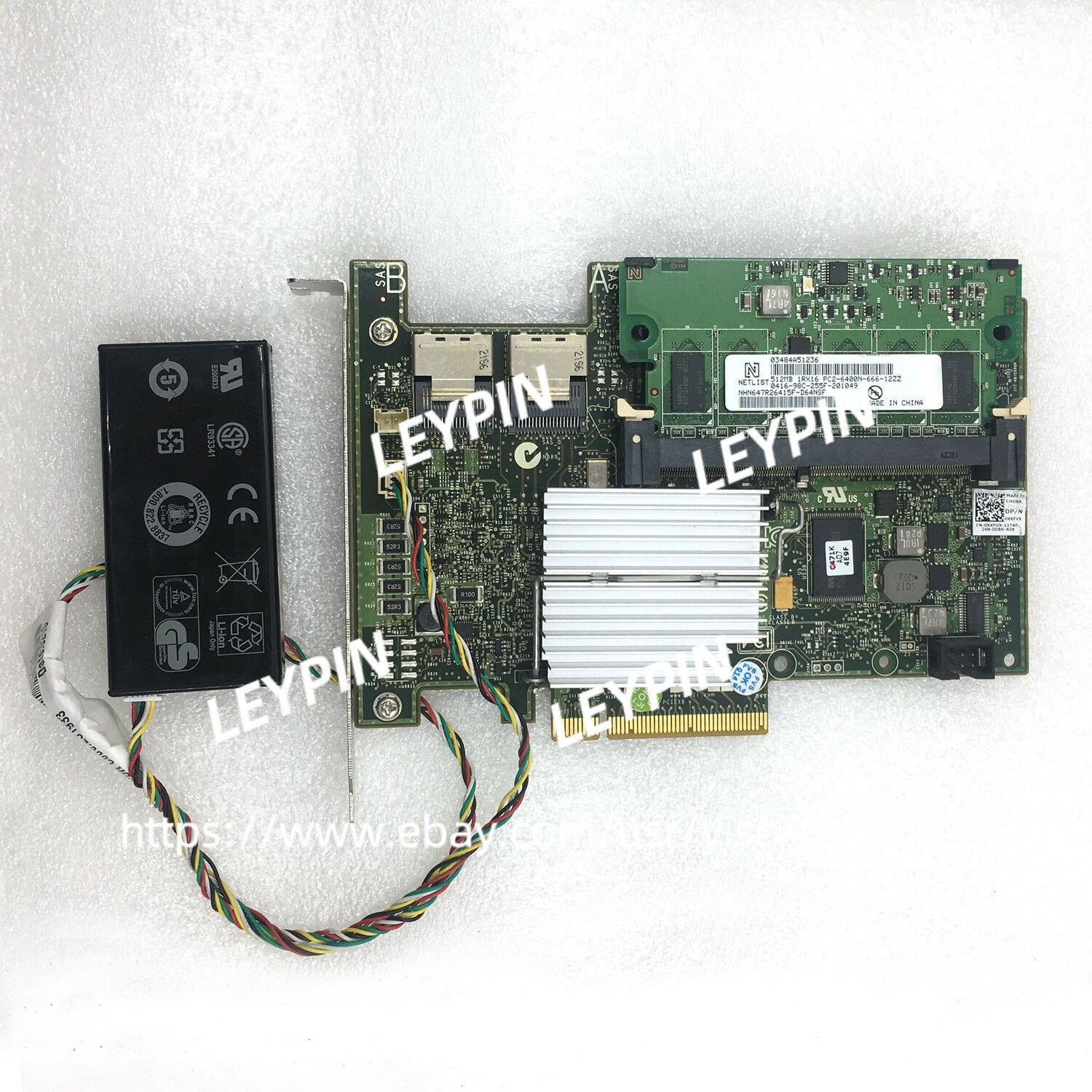 Dell Perc H700 512MB CACHE PowerEdge Server 6Gbps SAS Raid Controller + Battery
