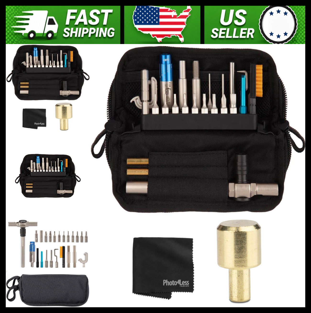 Fix It Sticks Tool Kit for Glock with Brass Hammer Head and Cleaning Cloth