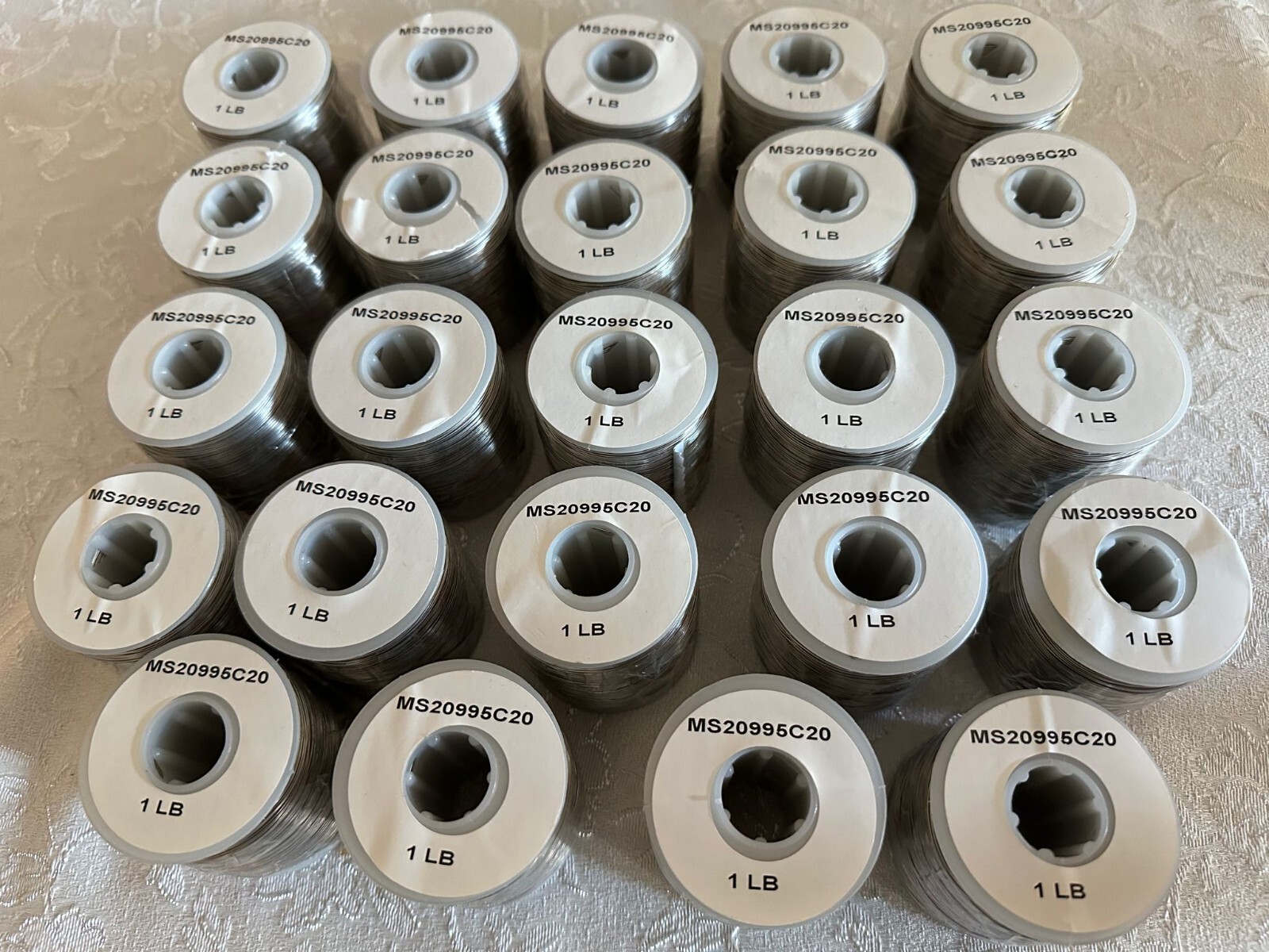3 One Pound Spools Aviation 302/304 Stainless Steel Safety Lock Wire MS20995C20
