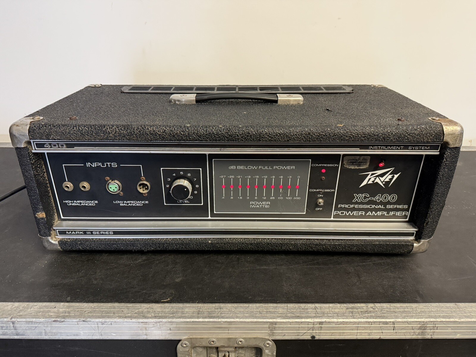 1980 Peavey XC-400 Professional Mark III Series Power Amplifier Single Channel