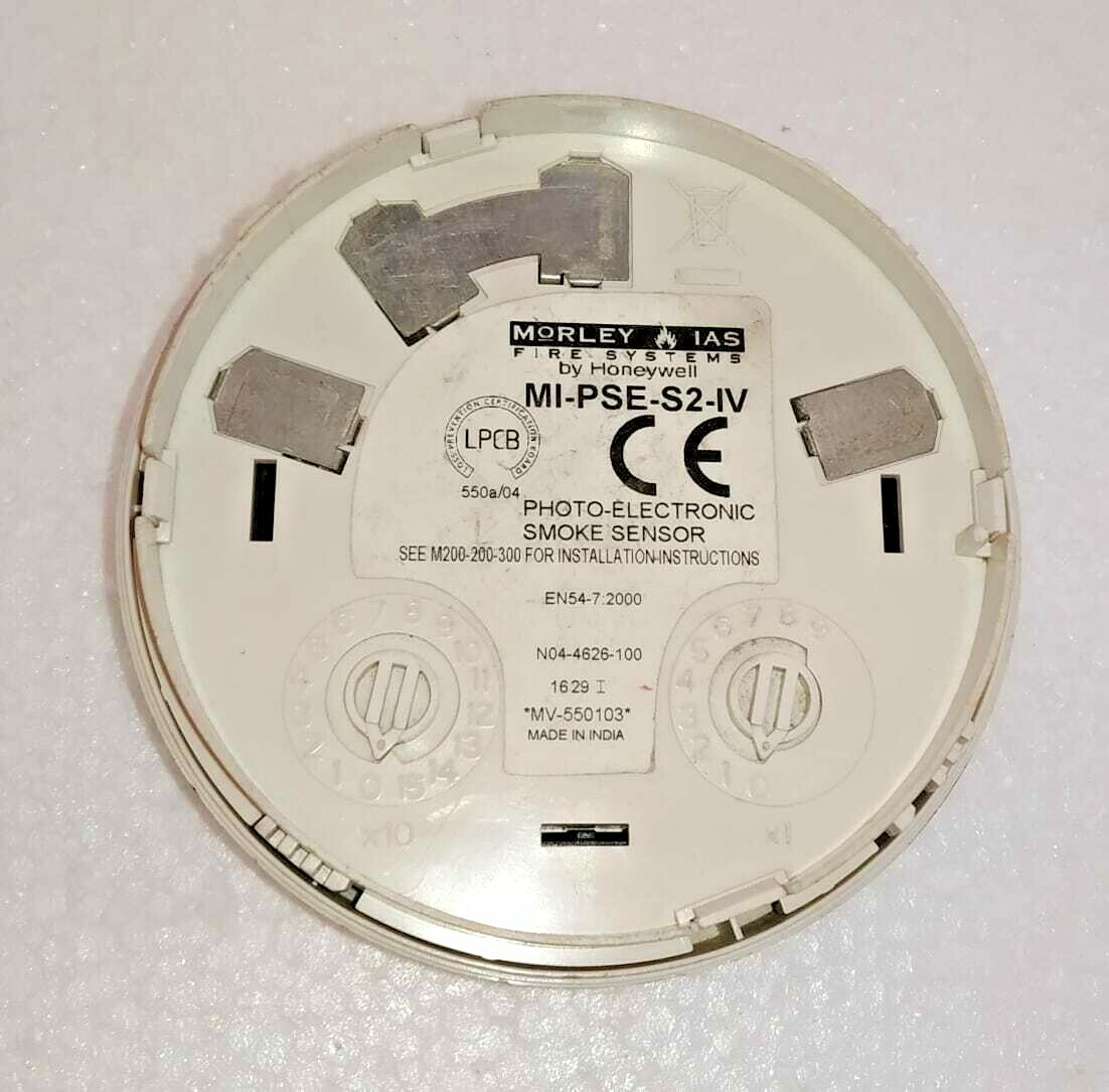 MORLEY FIRE SYSTEMS MI-PSE-S2-IV PHOTOELECTRONIC SMOKE DETECTOR