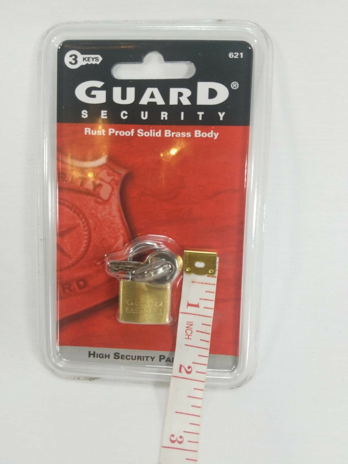 Guard-Security High Security Padlocks 3/4" Brass Strong Steel /3 Keys