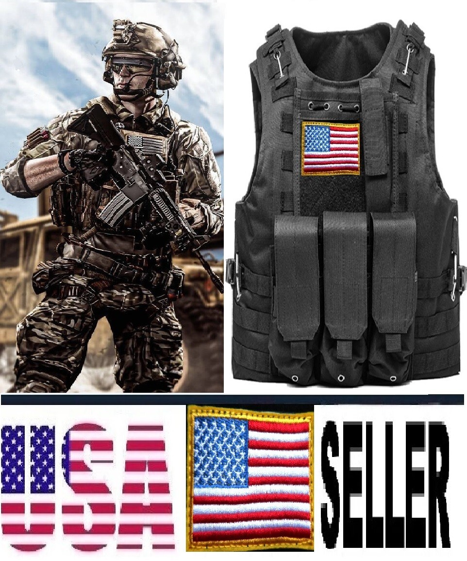 U.S Chaleco táctico de la policía del ejército militar Combate de caza airsoft