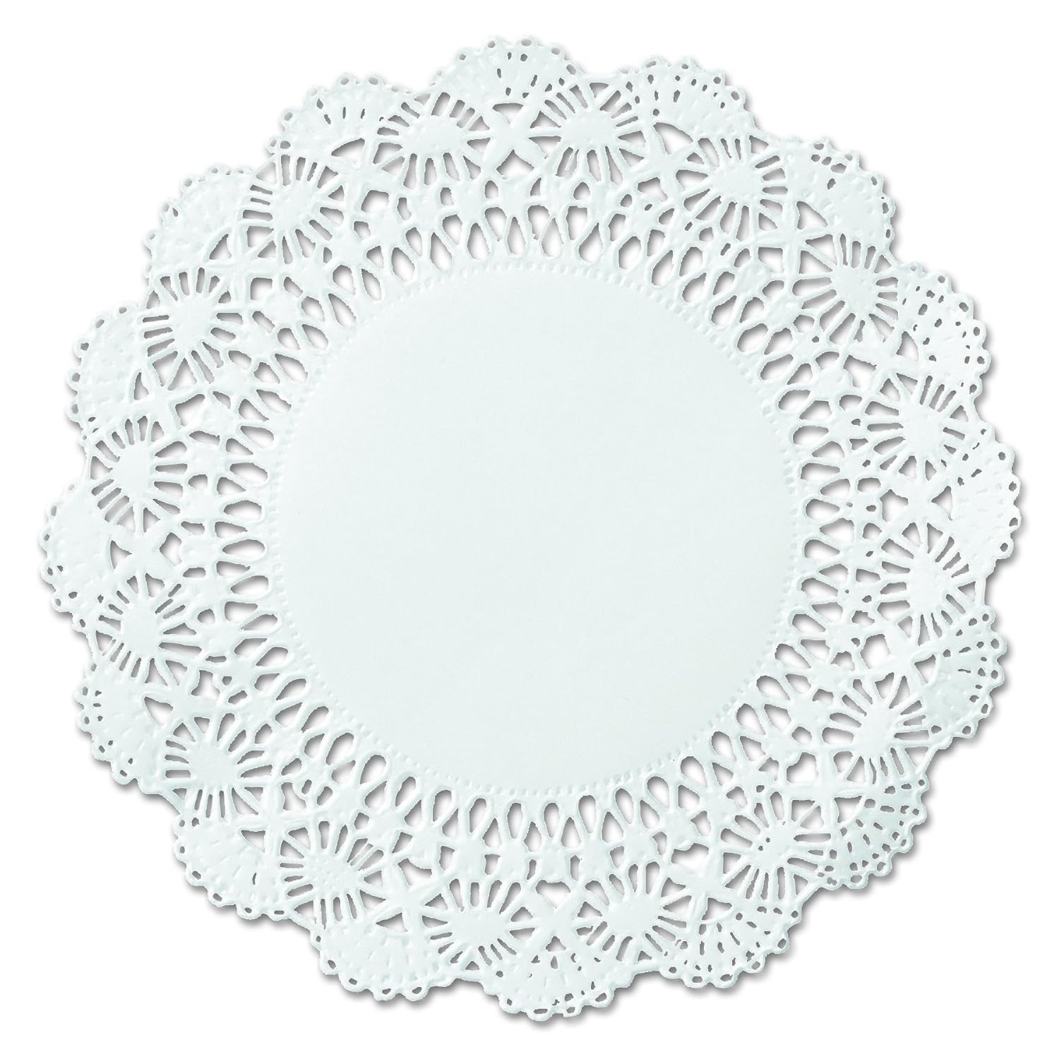 500238 10" White round Cambridge Lace Doily (Case of 1,000)