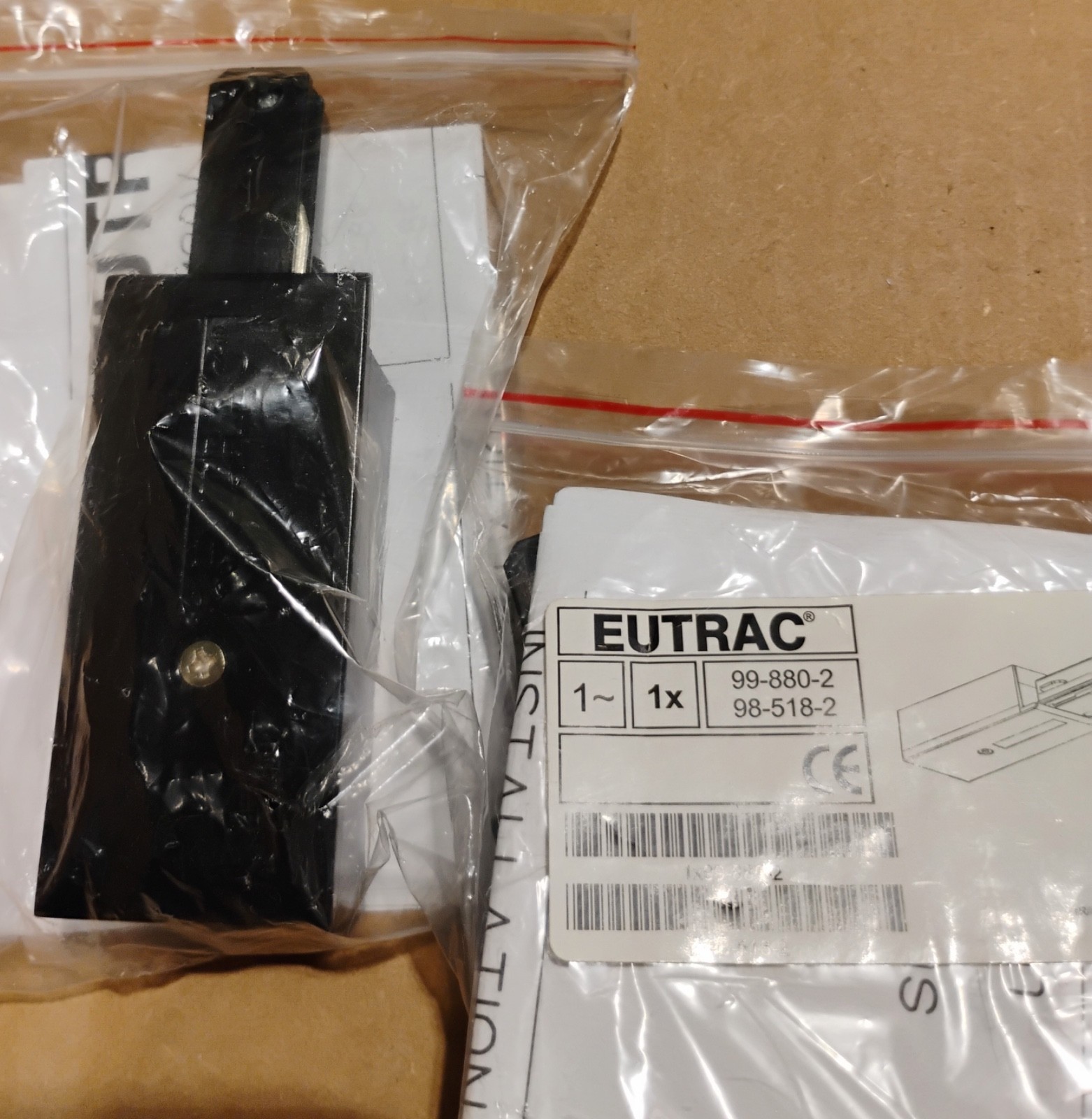 Eutrac 388-98-518-2 Coupler Black