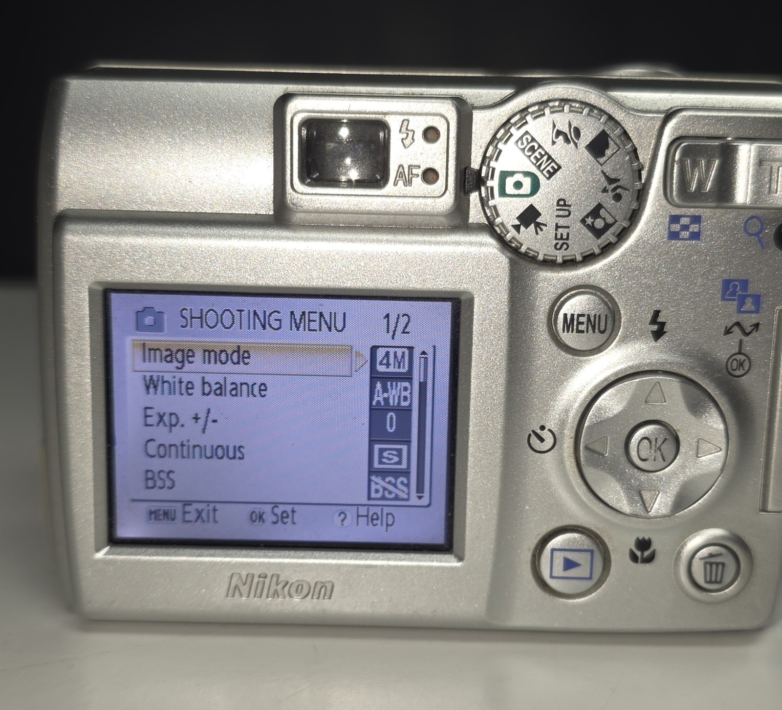 Nikon Digital Camera Coolpix 4600 4.0MP Silver Tested