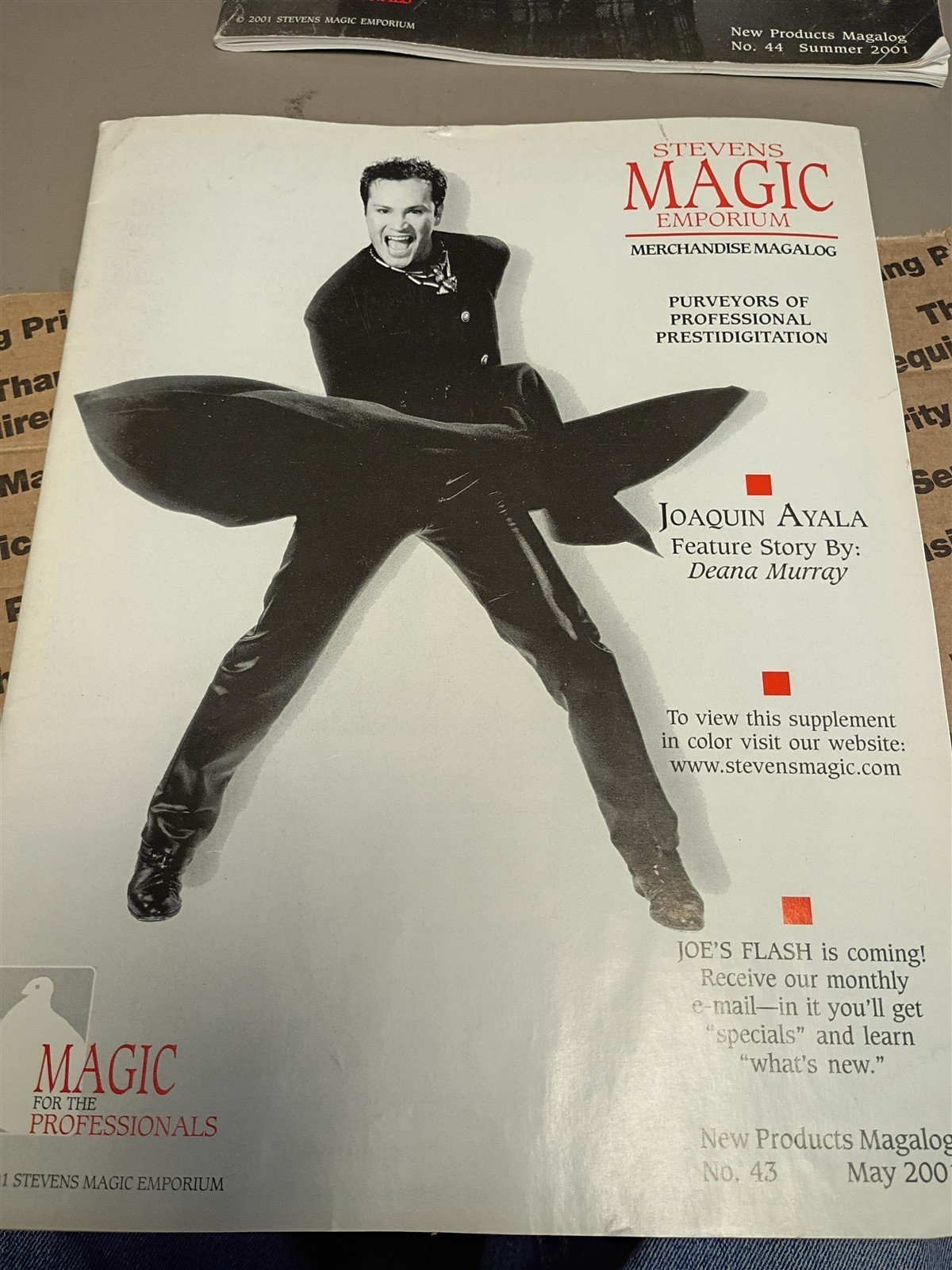 stevens magic emporium merchandise magalog joaquin ayala 2001