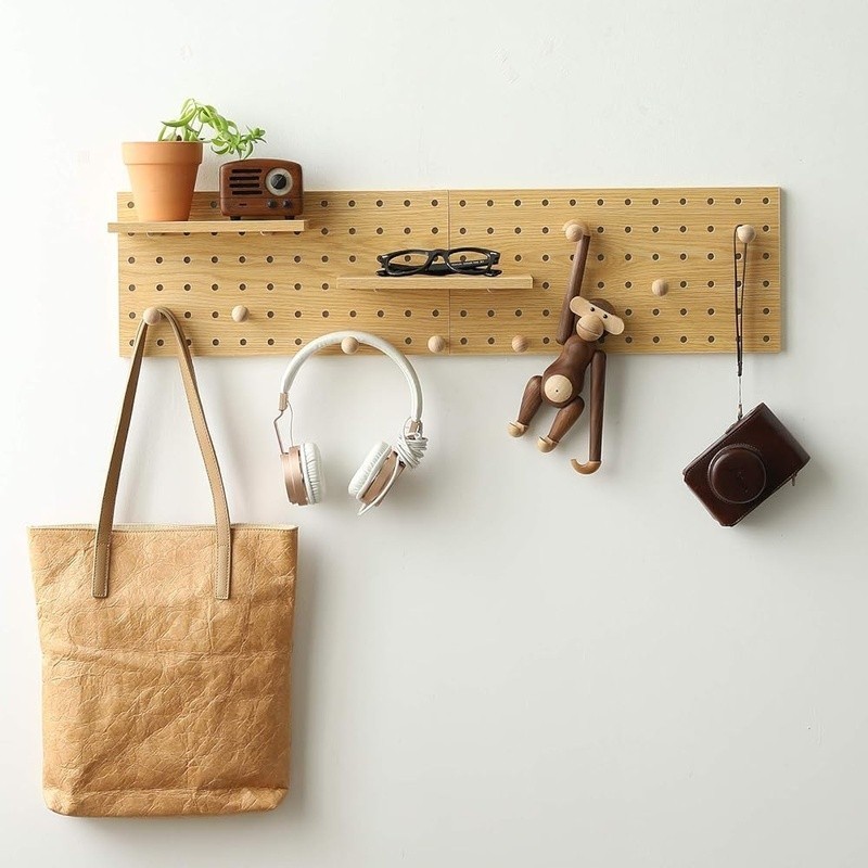 Modular Pegboard Organizer Storage Kit Wall Mount Easy Install Tools Crafts New