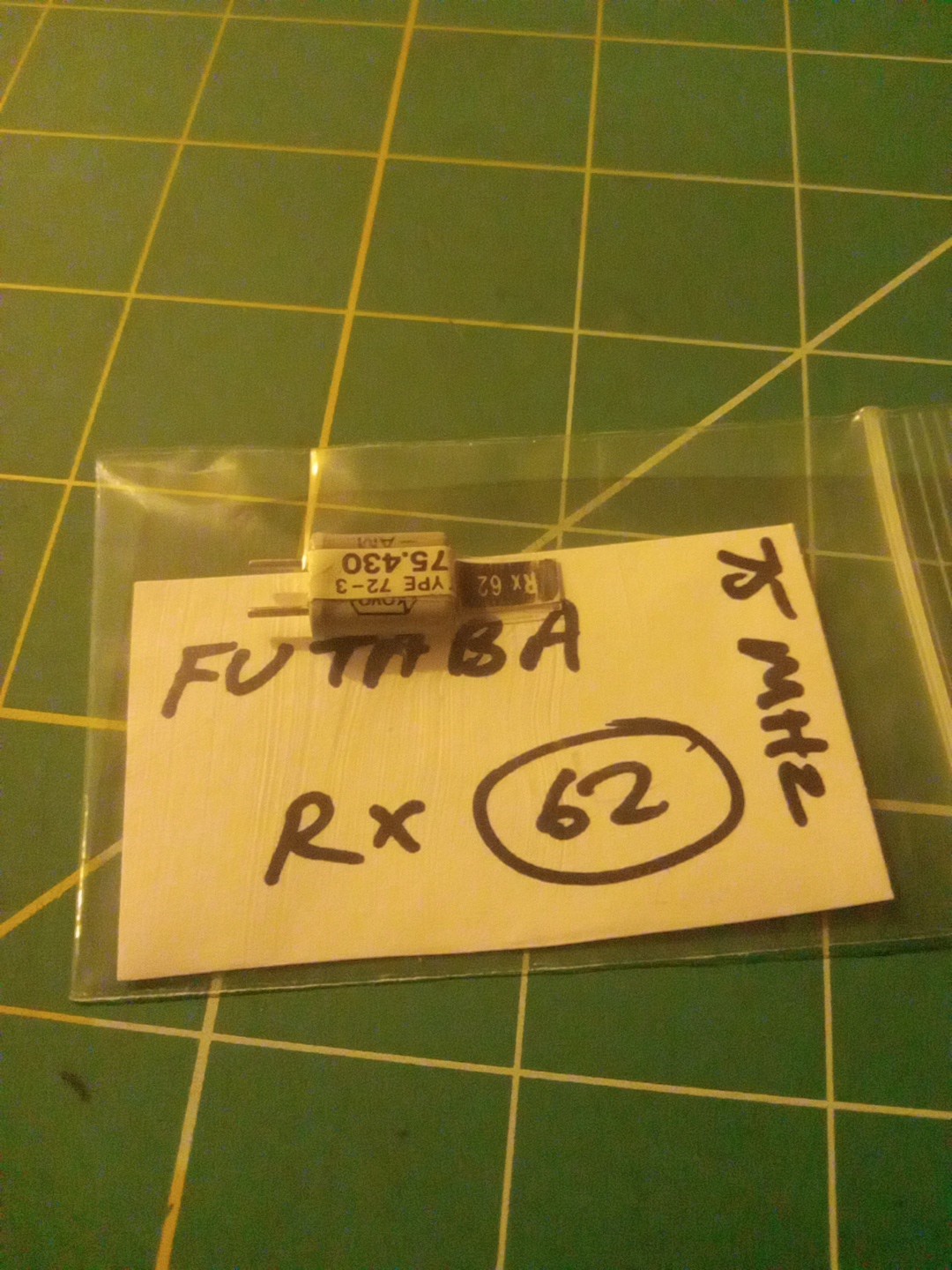 Futaba 75MHz AM RX CRYSTAL #62