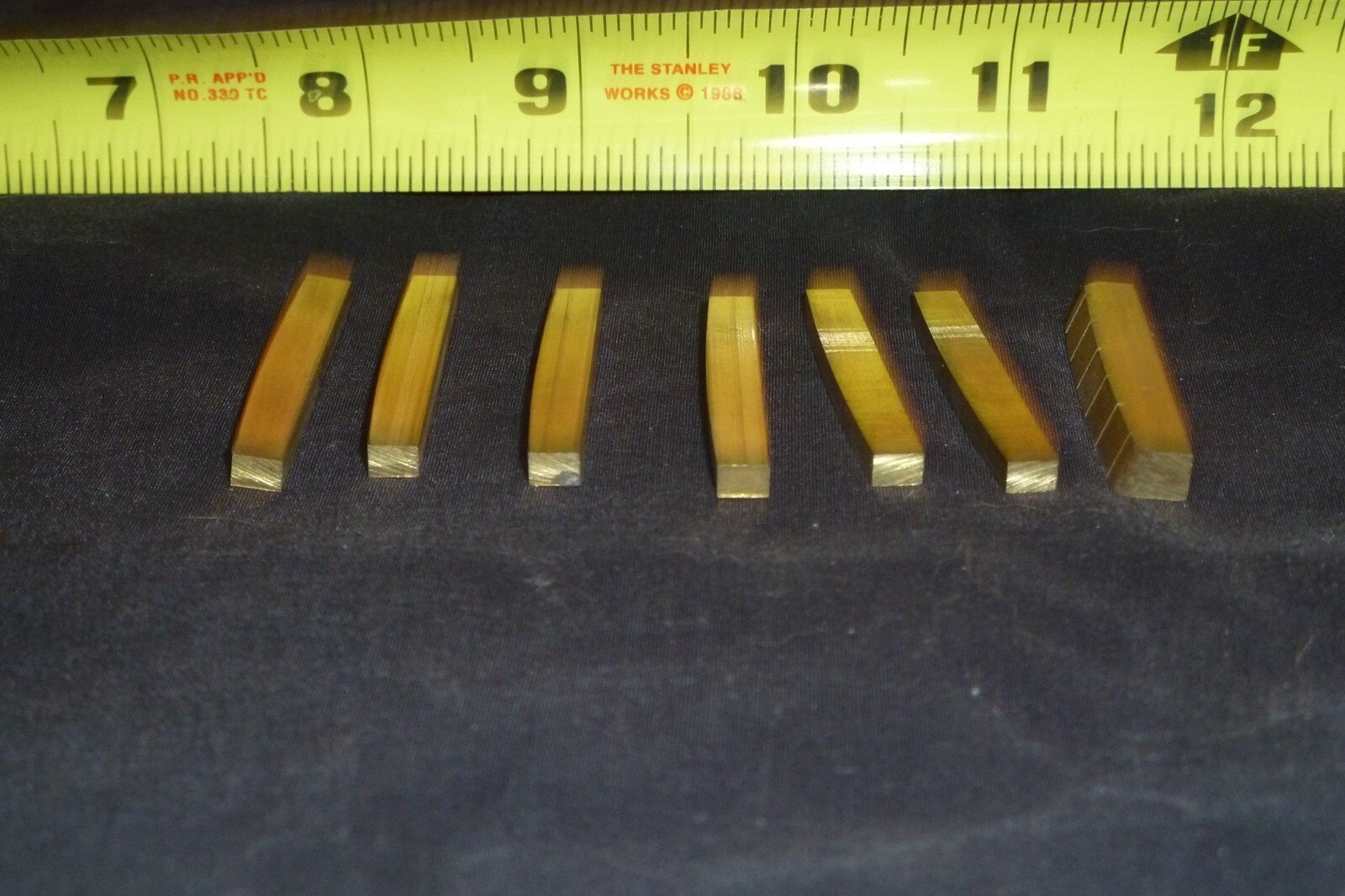 7 Metal Nuts for Guitar - Item HO