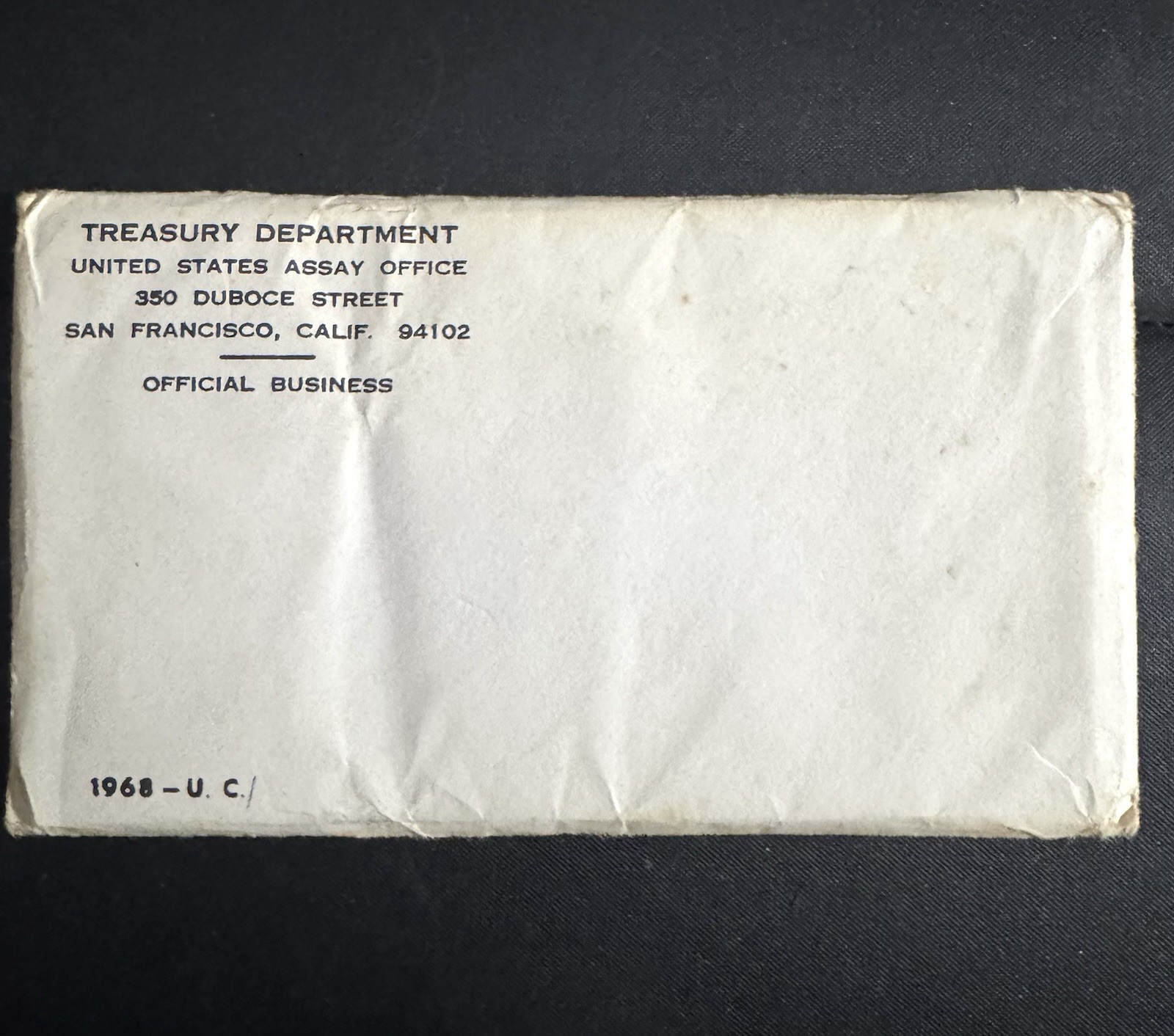 1968 P&D SILVER MINT SET ENVELOPE UNOPENED