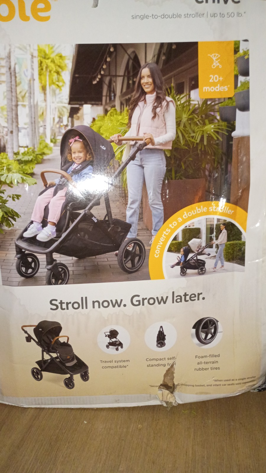 Joie Chive Single to Double Stroller - Shale