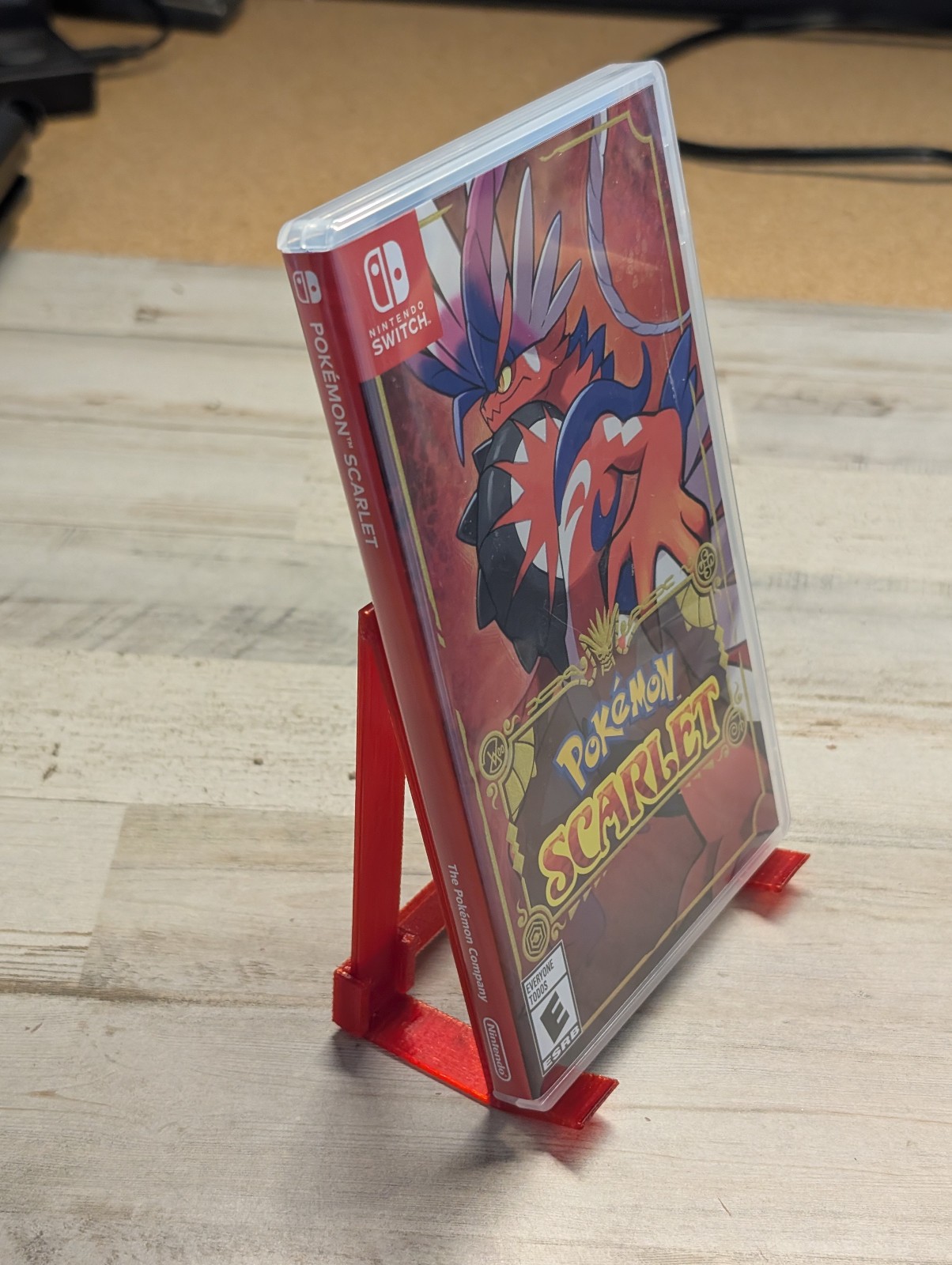 Video Game Stand for Switch XBOX PS4 PS5 CD Smallbox PC DVD Red Translucent