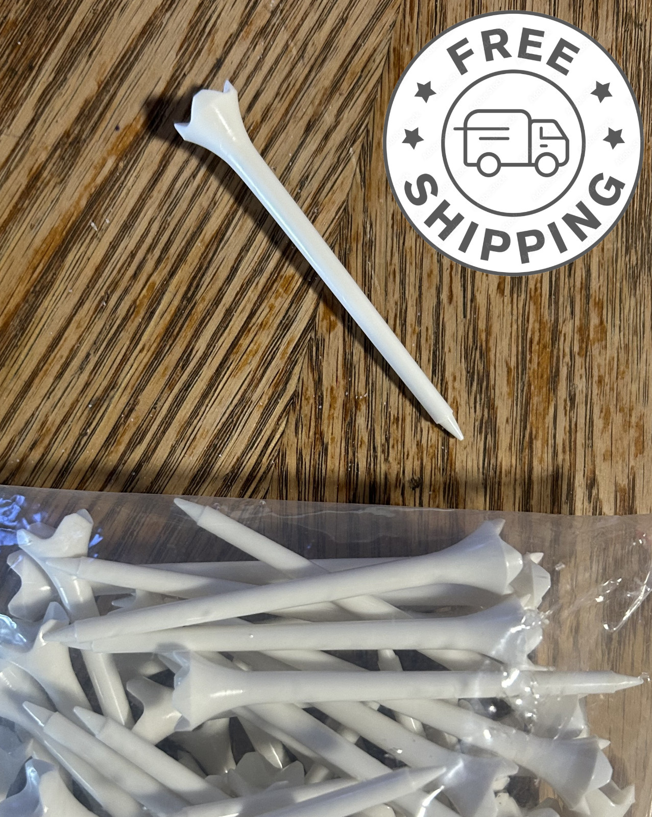 10 Unbreakable Golf Tees Reduce Friction Increase Distance Portable 3-1/4" Long