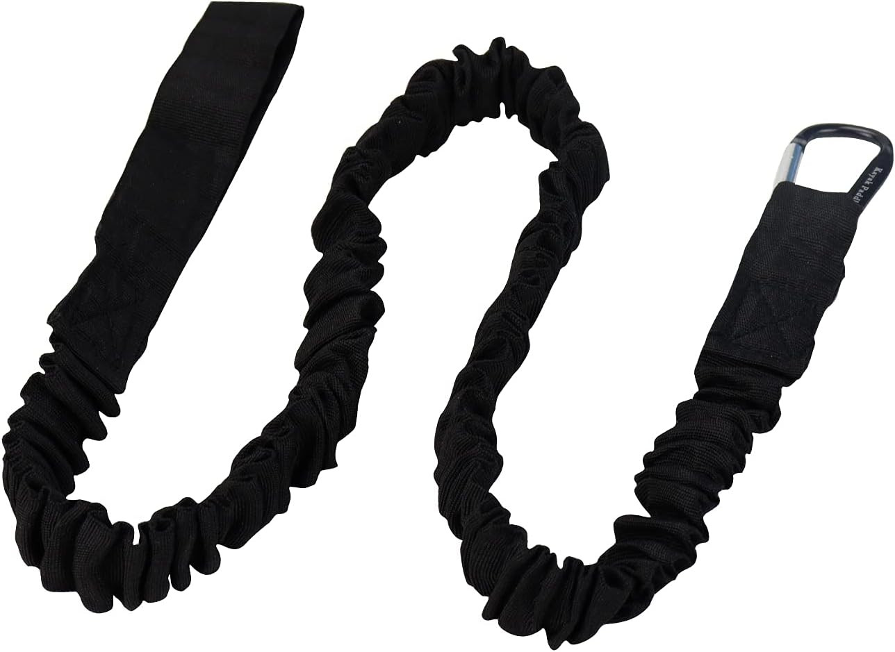 Kayaking Paddle Leash Tether 1 Pack-Stretchable Coiled Lanyard for Kayak, Paddle