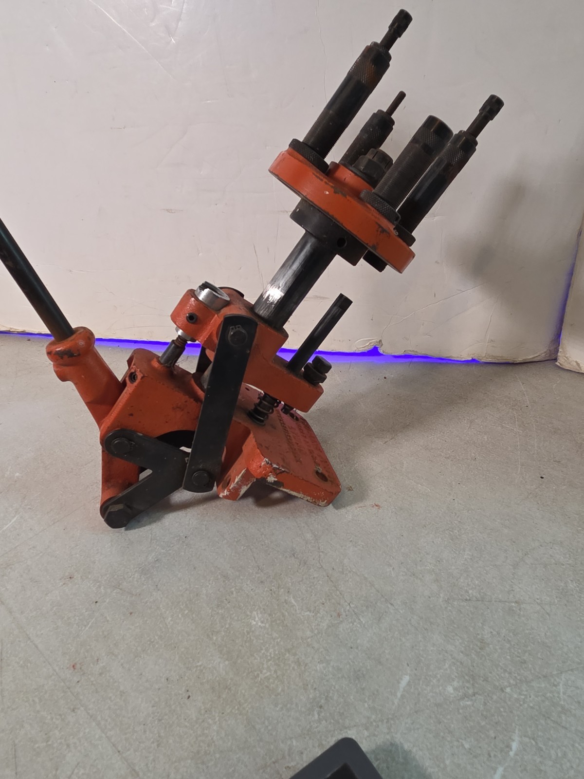 Vintage Lyman Tru-Line Junior Reloading Press W/ Posts - TESTED WORKS SEE NOTES