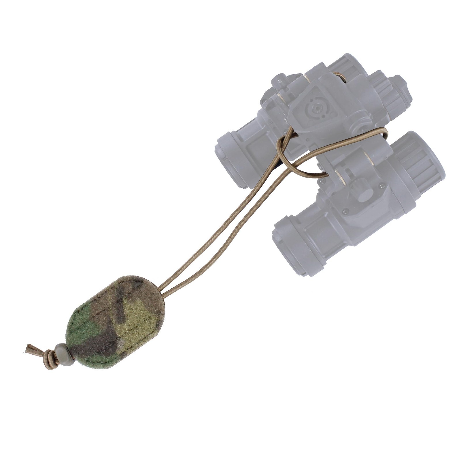 Tactical NVG Lanyard, JX Tacfancier Elastic Retention 2.79" x 1.85", Multicam