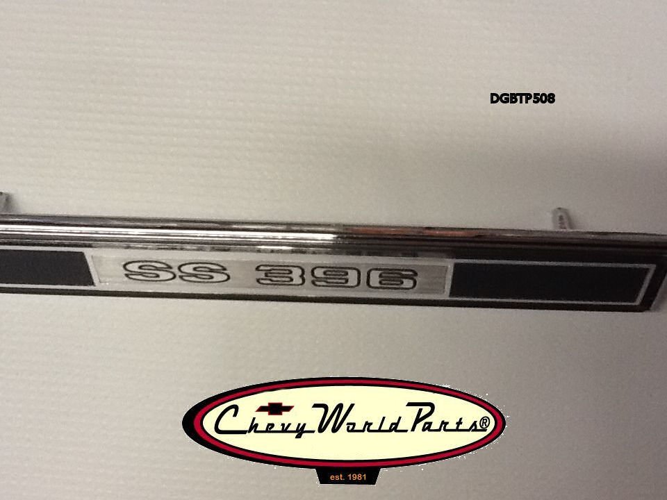 NEW 68 CHEVELLE SS 396 UPPER GLOVE BOX DASH TRIM PLATE MOLDING