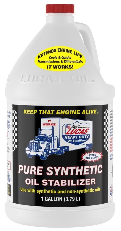 Lucas Oil 10131 Single Pure Synthetic Oil Stabilizer 1 Gallon Bottle -1 gal