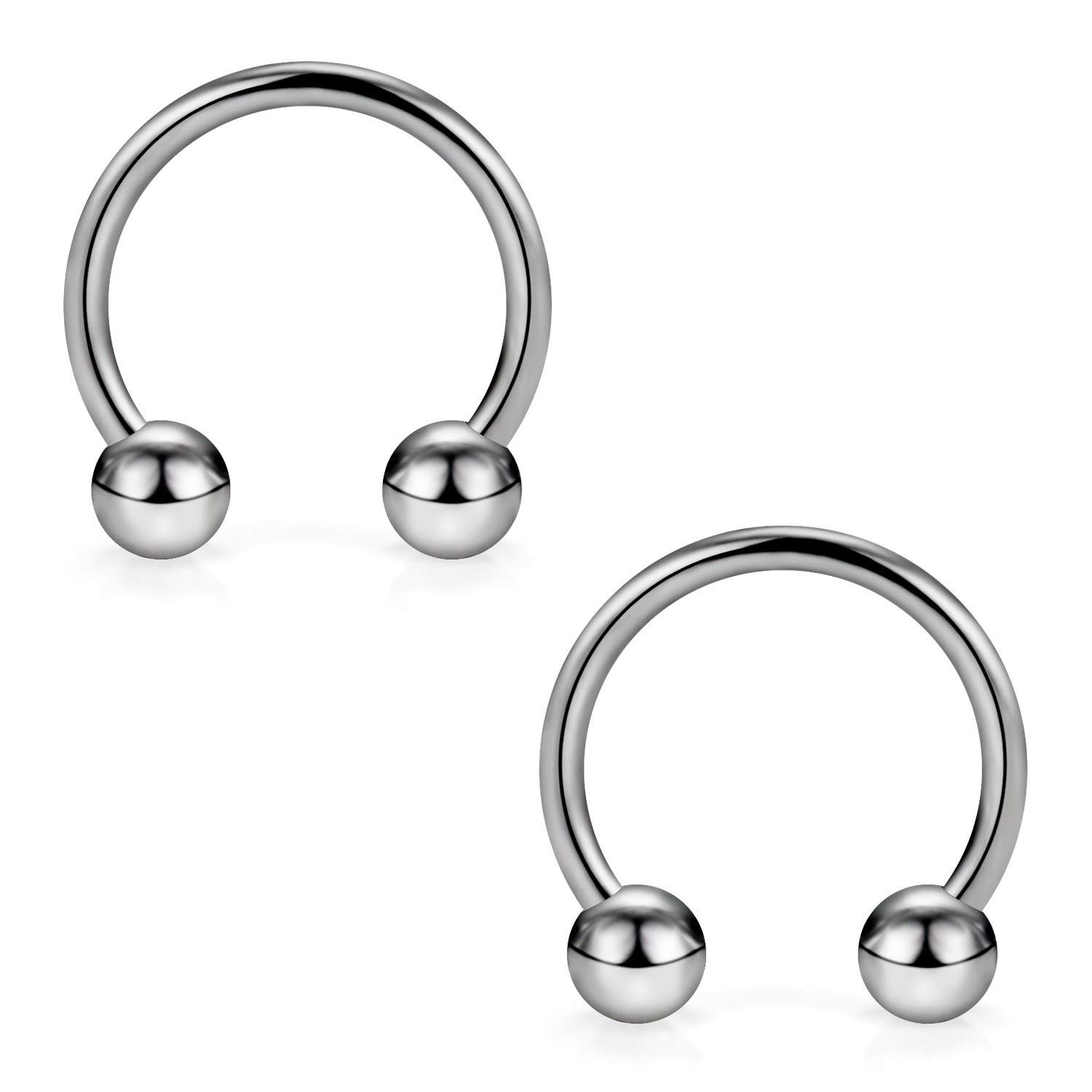 16G G23 Titanium Horseshoe Septum Ring - Body Piercing Jewelry