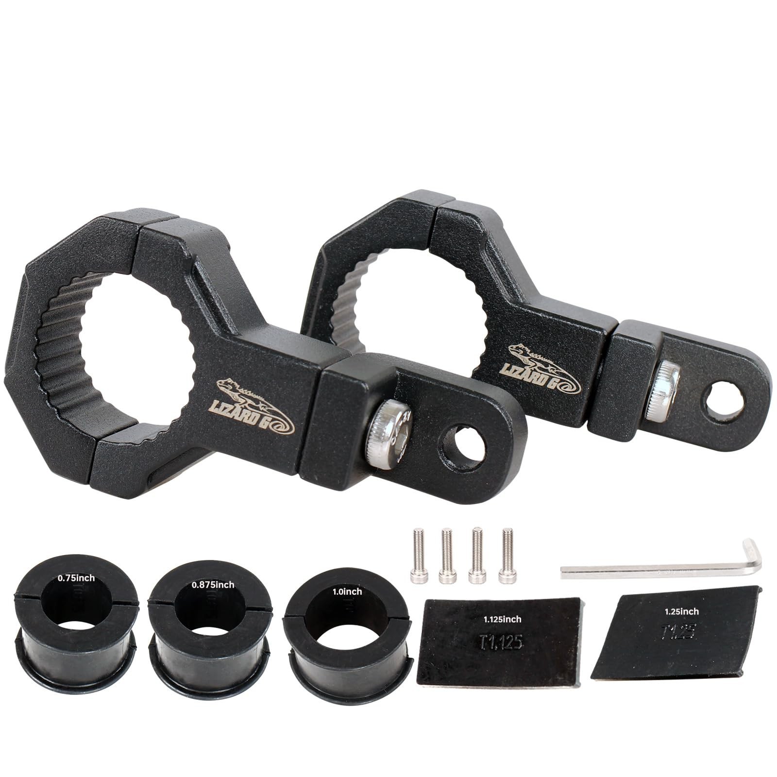 0.75 to 1.25" Bar Clamps Heavy Duty for UTV/ATV/Snowmobile/Motorcycle/Scooter...
