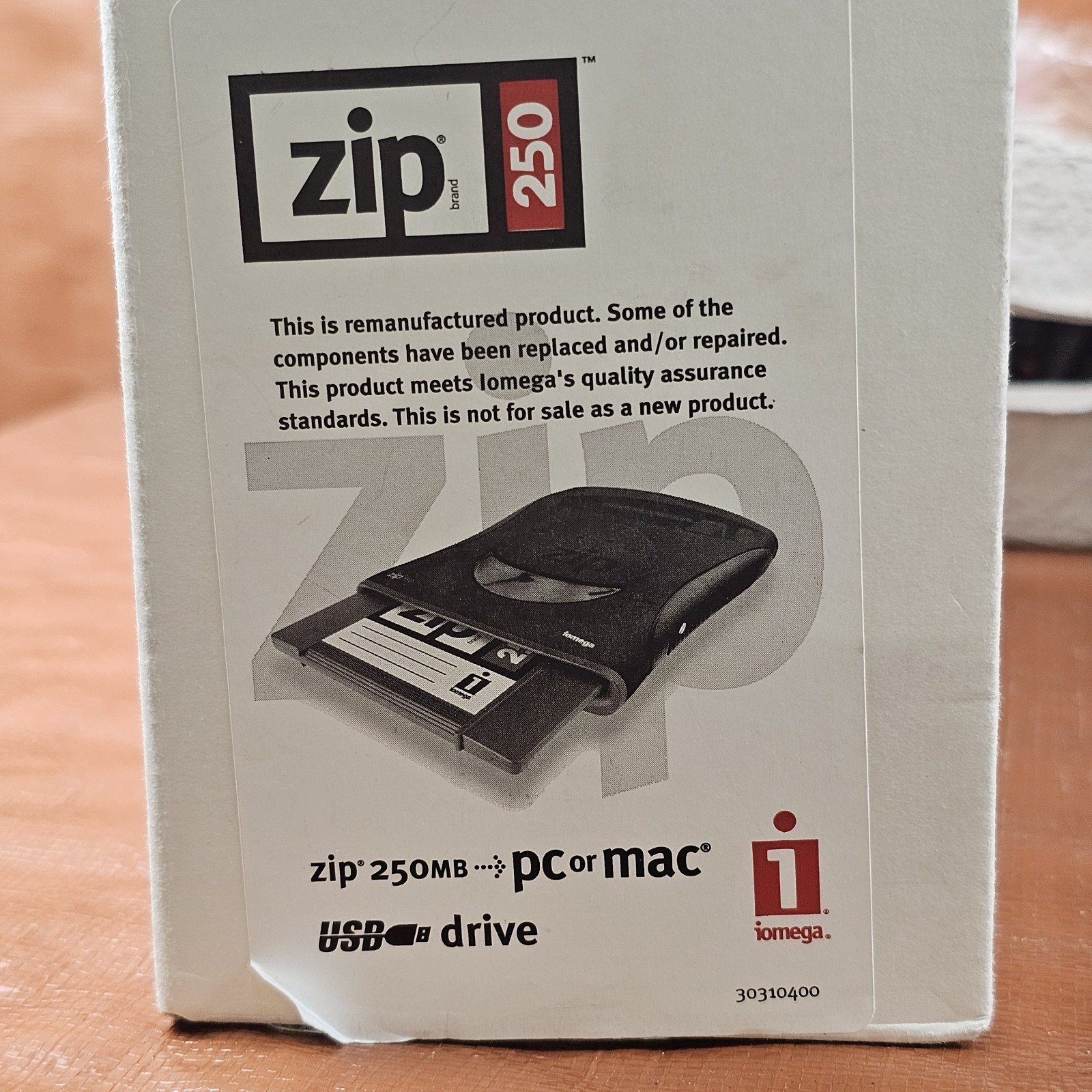 Iomega ZIP 250 USB Powered External Zip Drive w/ USB Cable