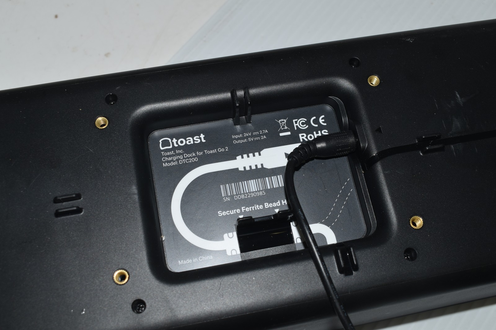 Toast TG200 Handheld Tablets and DTC200 Dock (PQD17)