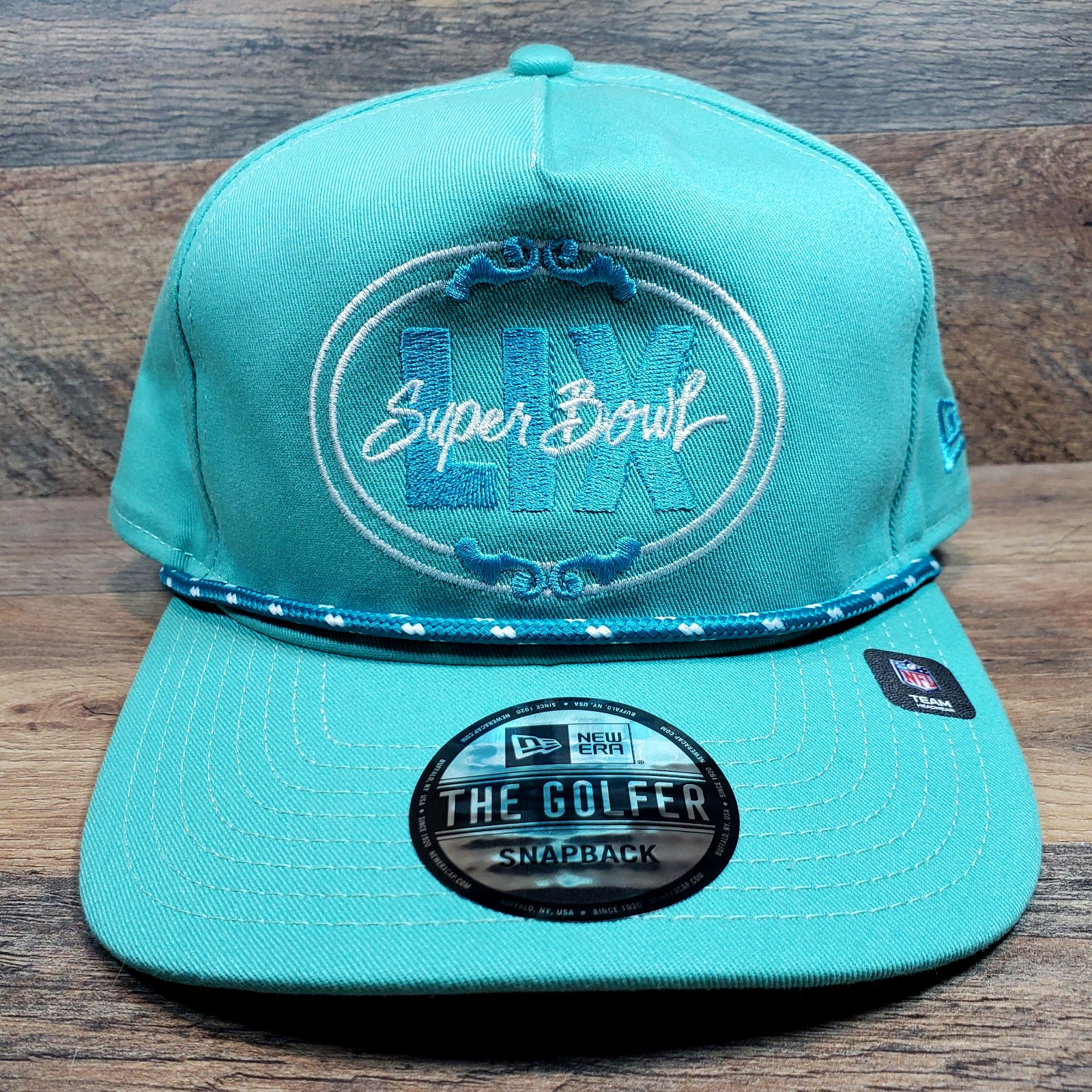 New Era Super Bowl LIX  THE GOLFER NFL Snapback Hat Cap Teal NEW