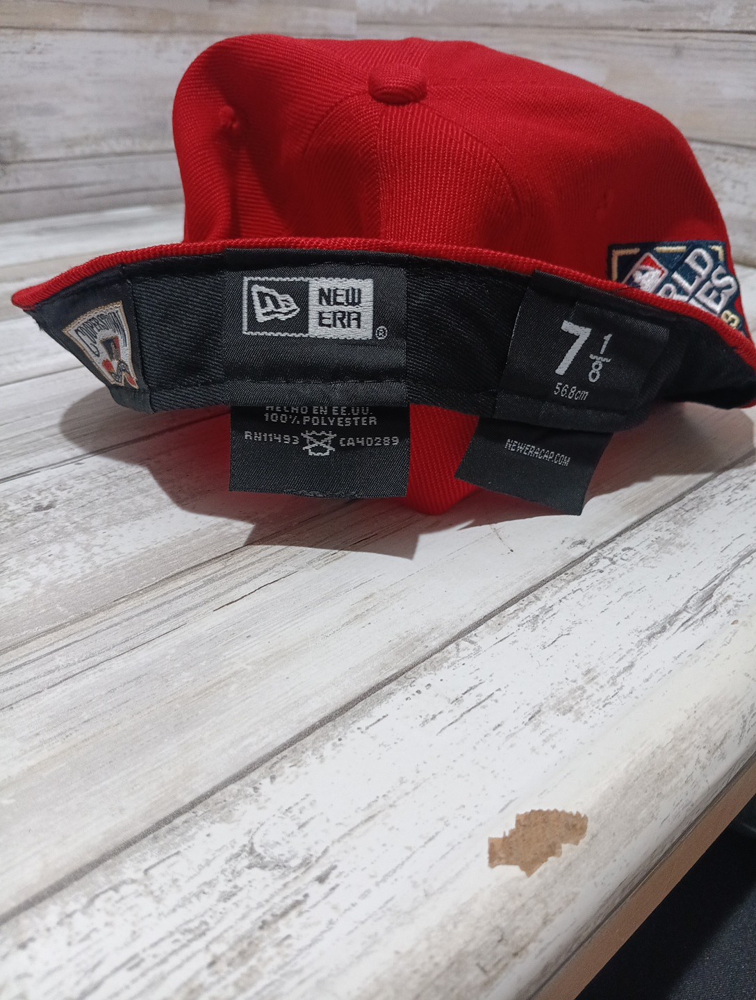 New Era Texas Rangers Hat Cap Fitted 7 1/8 Red 59fifty Men MLB Baseball USA Made