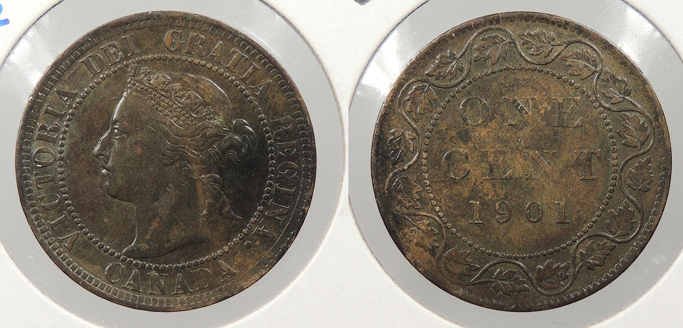 CANADA 1901 Cent Victoria #WC86683