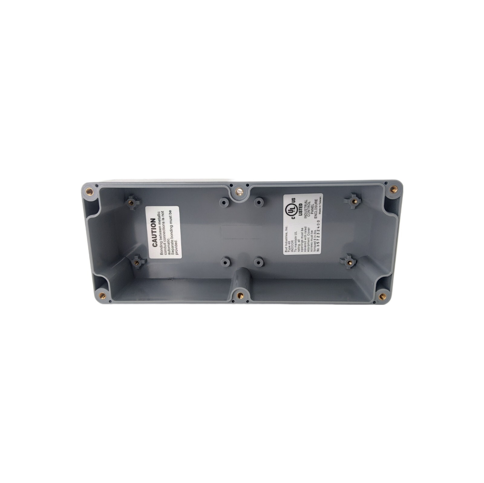 7.68" x 3.14" x 2.16" O.D.  Gasketed Enclosure BUD INDUSTRIES PN-1326-DG