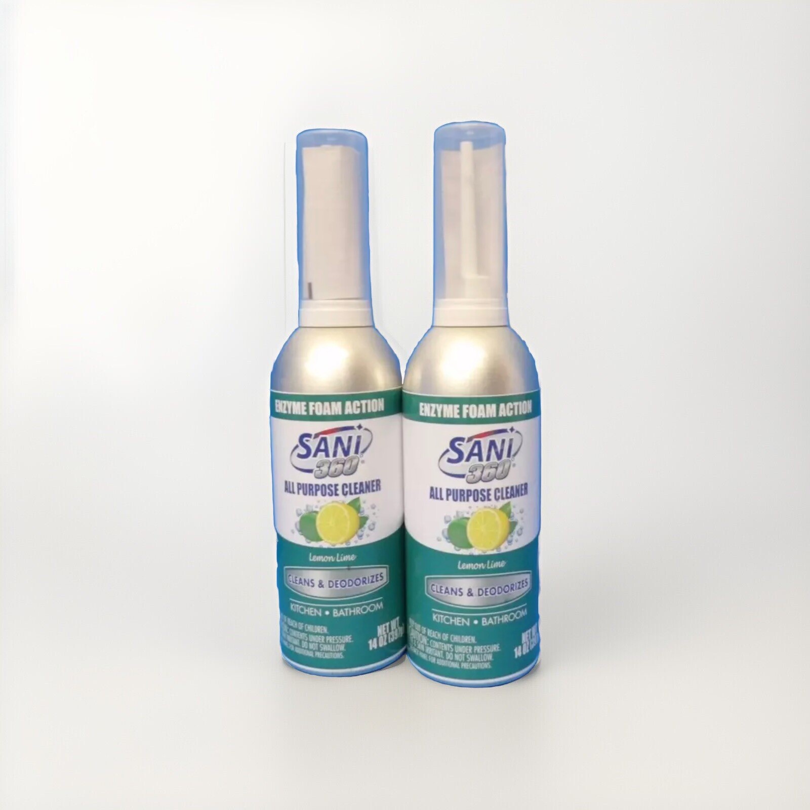 SANI 360° Sani Sticks All Purpose Cleaner Enzyme Foam for Household Cleaning 2pc