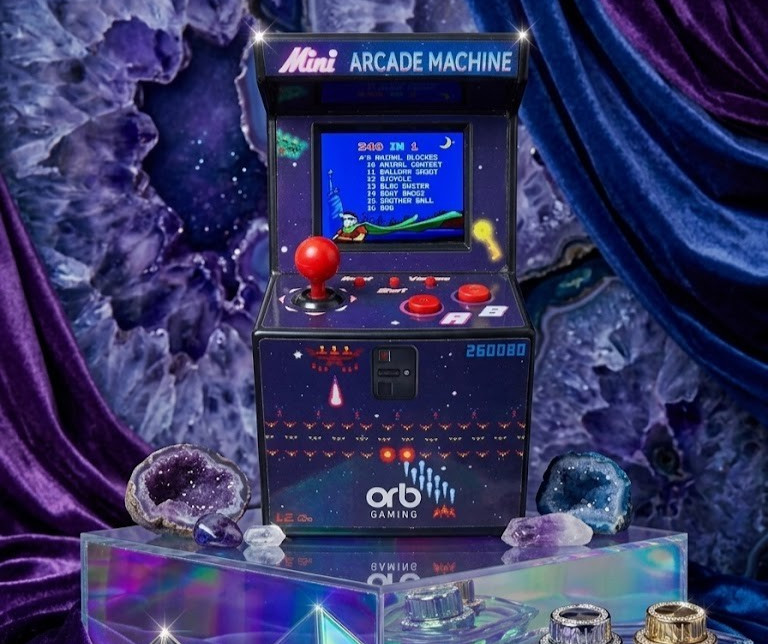Mini Arcade Machine by Thumbs Up With 240 16 Bit Games Sports Tested Works