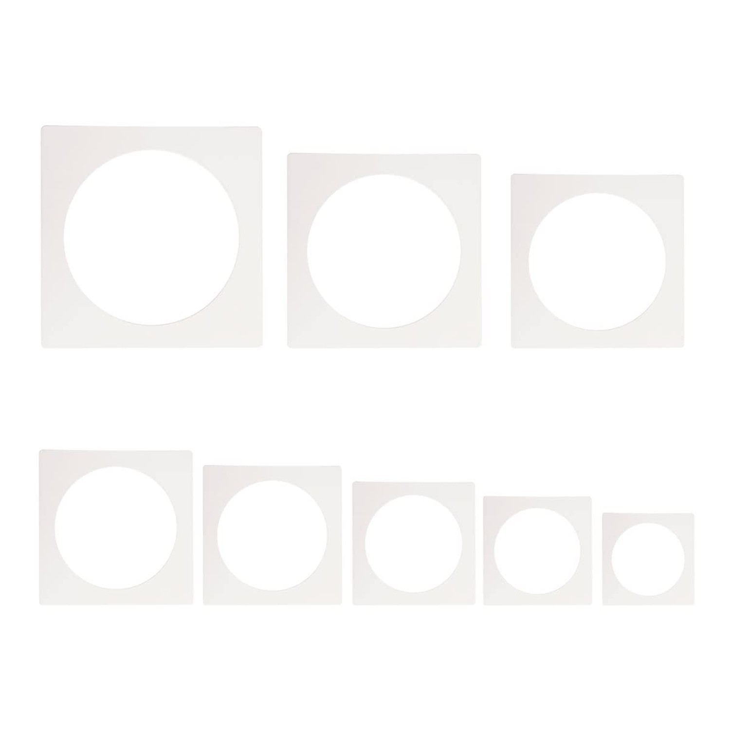 8 PCS Large Circle Stencil,Circle Stencils Different Sizes, Circle Template, ...