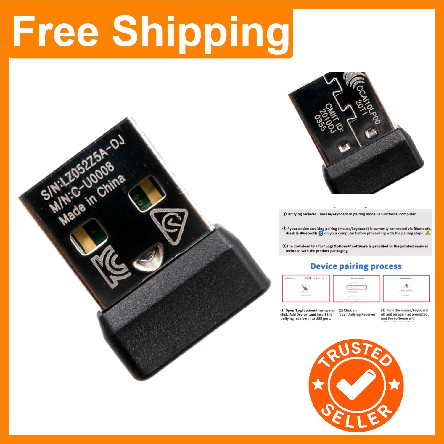 Effortless Connection with Logitech USB Unifying Receiver for Mice & Keyboards