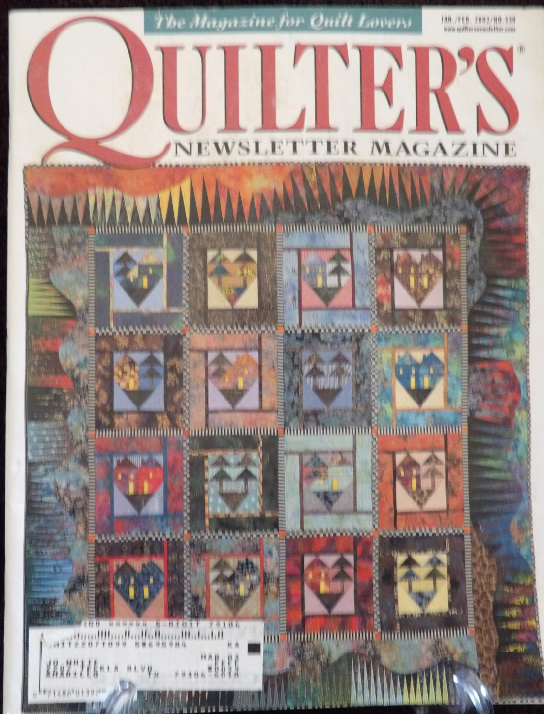 Quilters Newsletter Magazine Jan/Feb 2002 No. 339