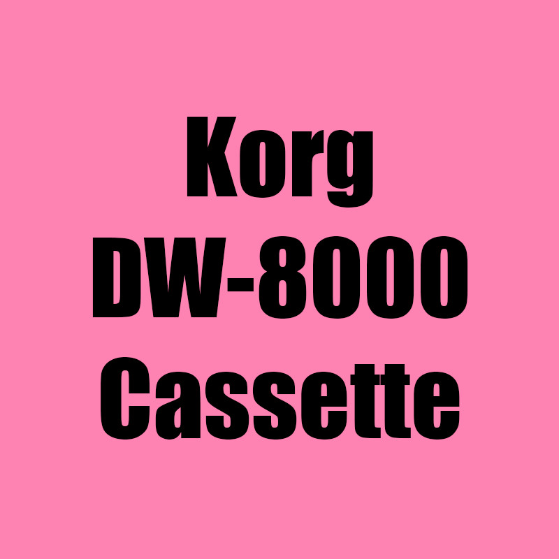 Korg DW-8000 Data Recovery Cassette