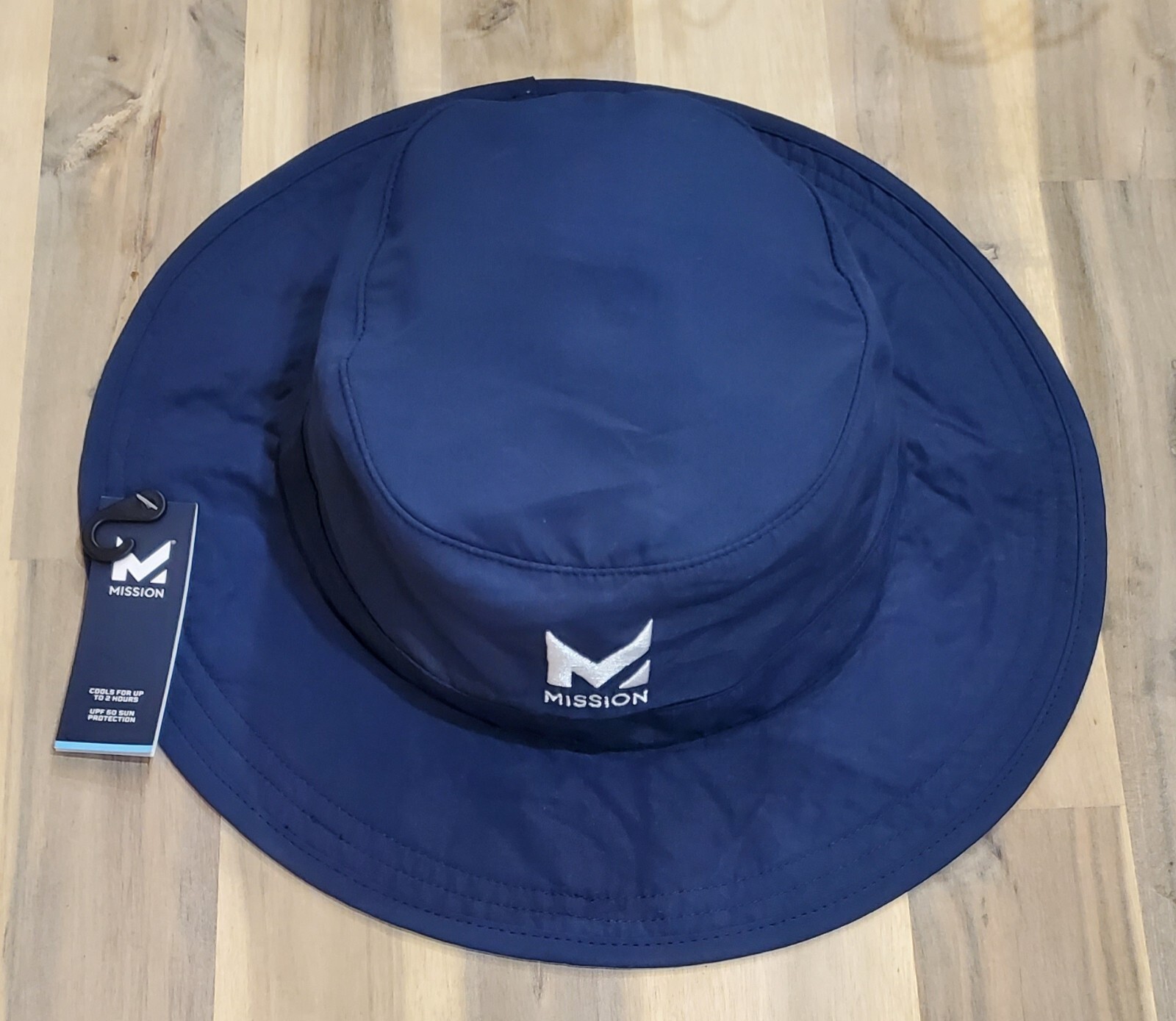 Mission Cooling Sun Protector Polyester  Hat-Classic Blue-1