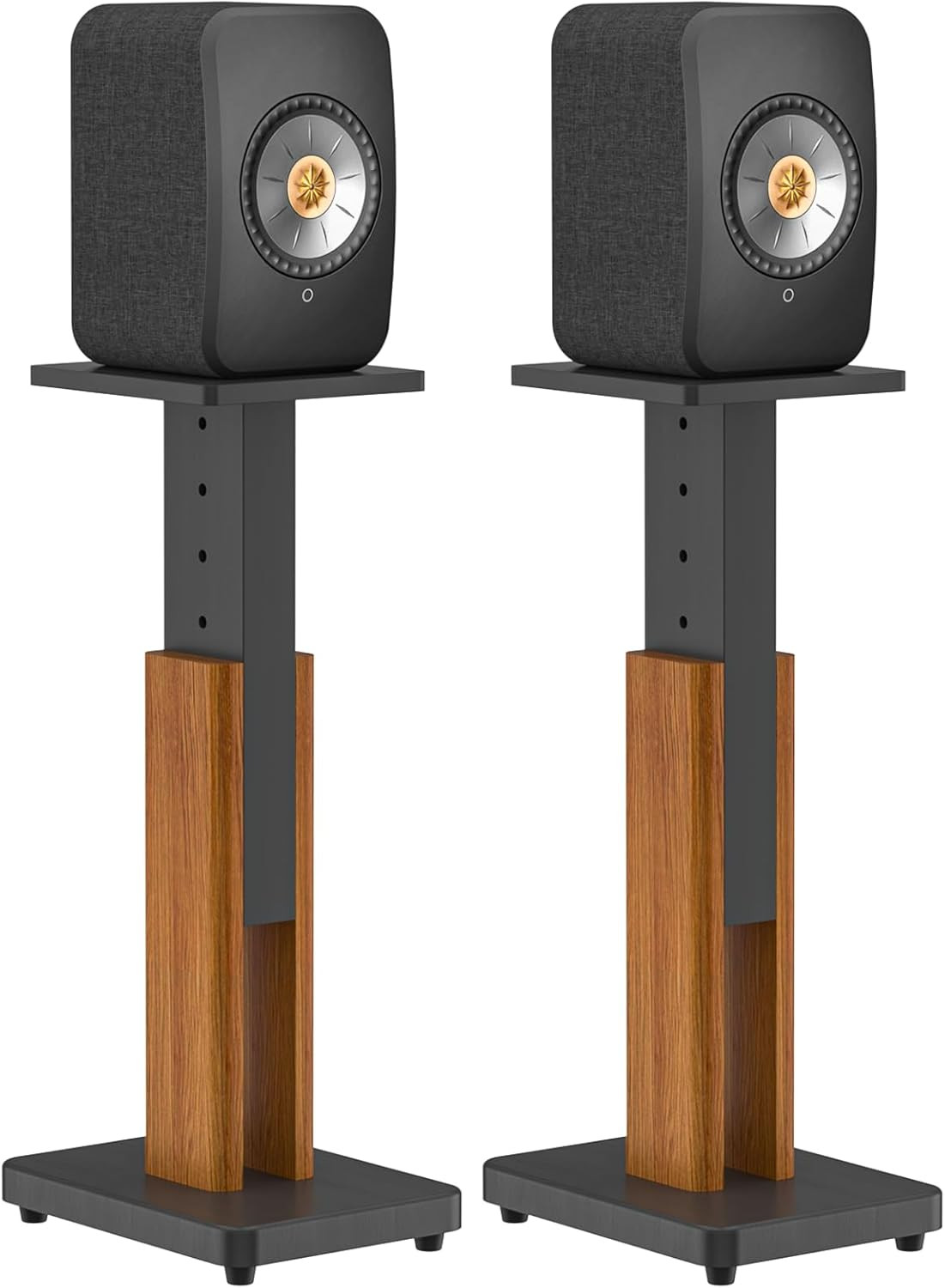 Height Adjustable Speaker Stands Pair for KEF LSX II Wireless Hifi Speaker Stand