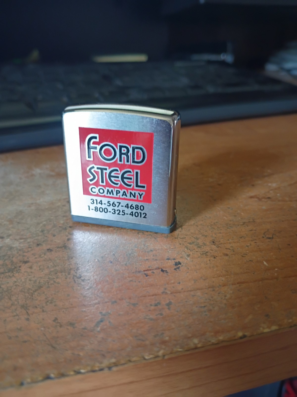 Vintage Zippo Rule Tape Measurer FORD STEEL COMPANY Warren Pa. LN